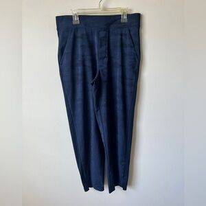 Athleta Brooklyn Ankle Camo Pants Women’s Size 8 Navy Blue Jogger Style